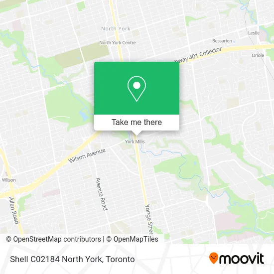 Shell C02184 North York map