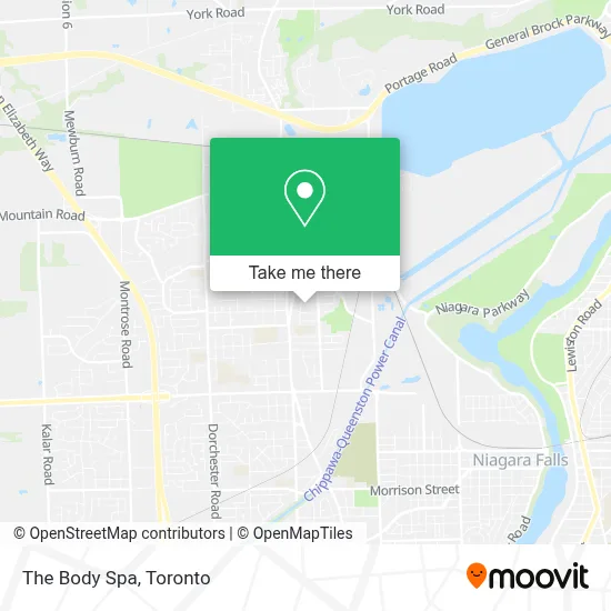 The Body Spa map