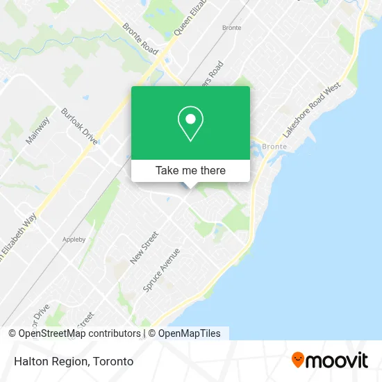 Halton Region map