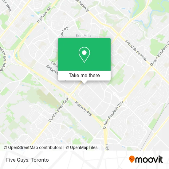 Five Guys map