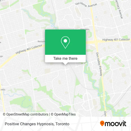 Positive Changes Hypnosis map