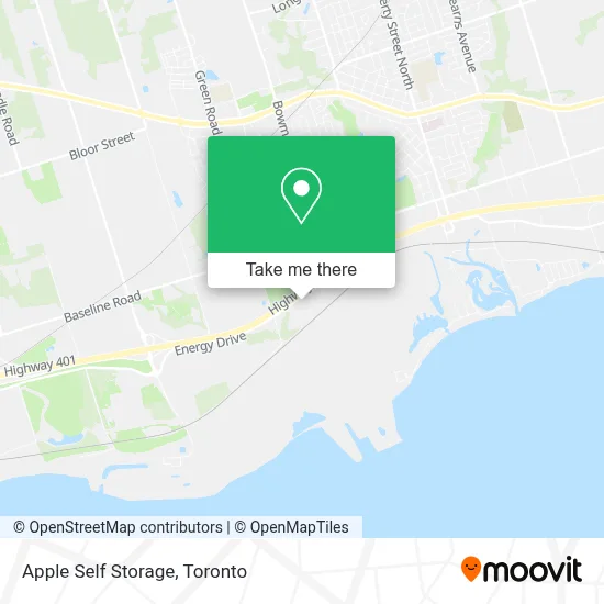 Apple Self Storage map