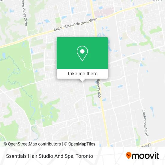 Ssentials Hair Studio And Spa map