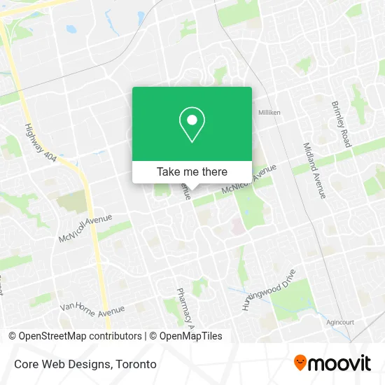 Core Web Designs map