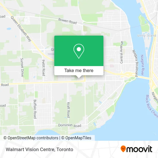 Walmart Vision Centre map