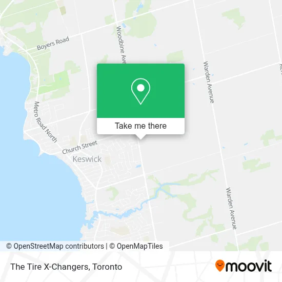 The Tire X-Changers map