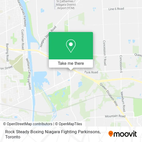 Rock Steady Boxing Niagara Fighting Parkinsons map
