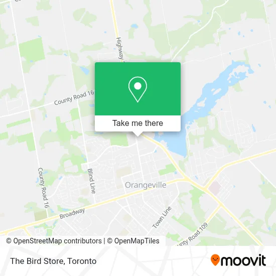 The Bird Store map