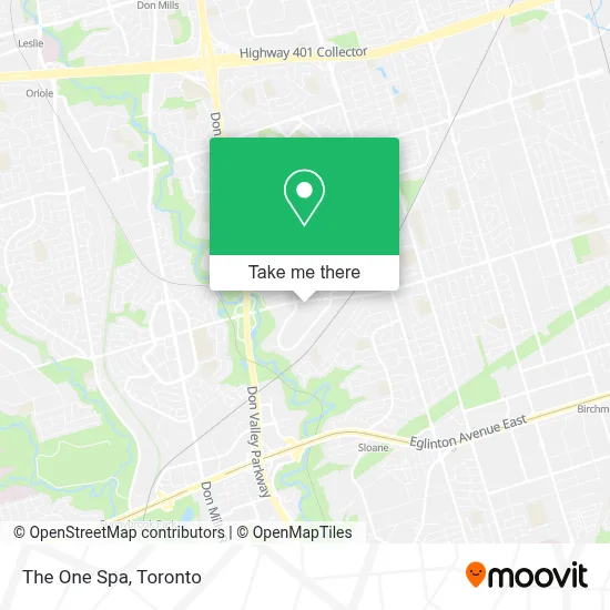 The One Spa map