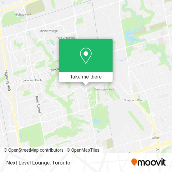 Next Level Lounge map