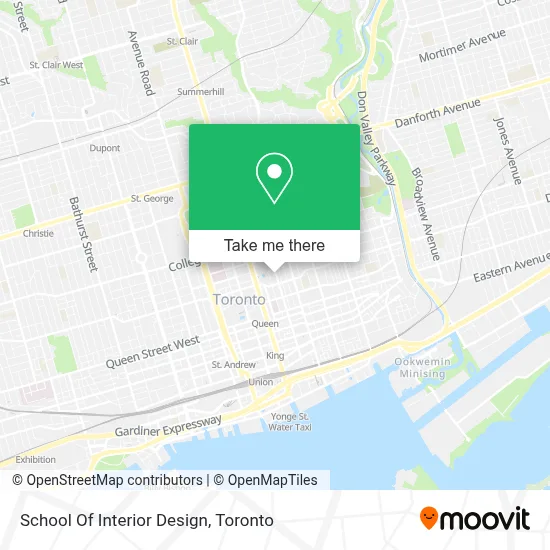 School Of Interior Design map