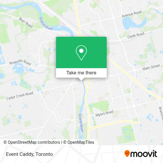 Event Caddy map