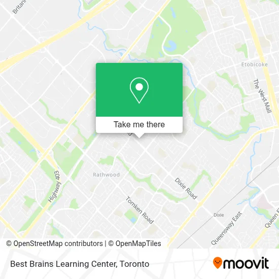 Best Brains Learning Center map