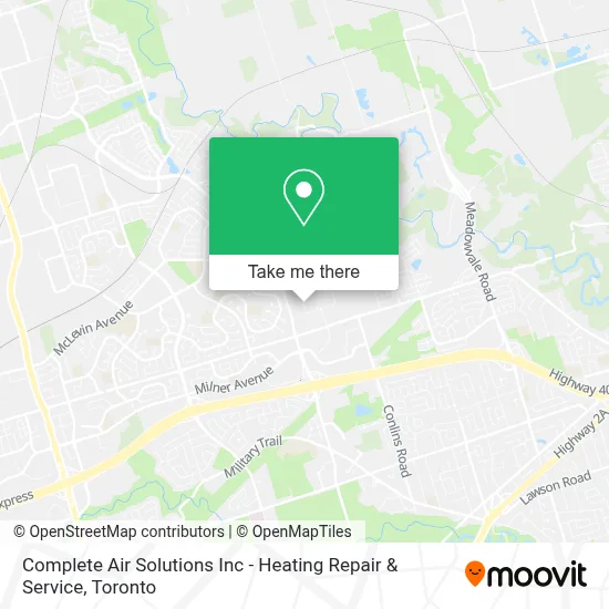 Complete Air Solutions Inc - Heating Repair & Service map