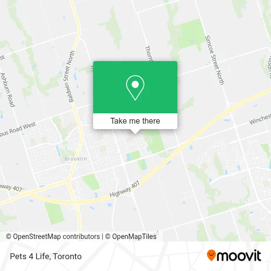 Pets 4 Life map
