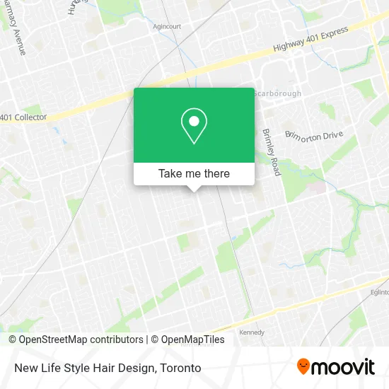 New Life Style Hair Design map