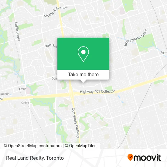 Real Land Realty map
