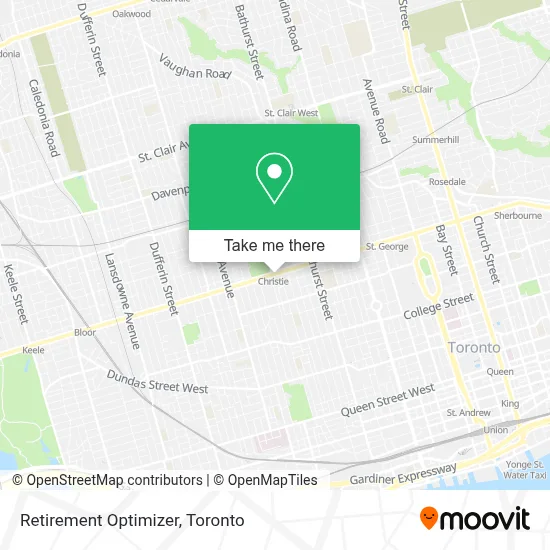 Retirement Optimizer map