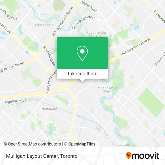 Mulligan Layout Center map