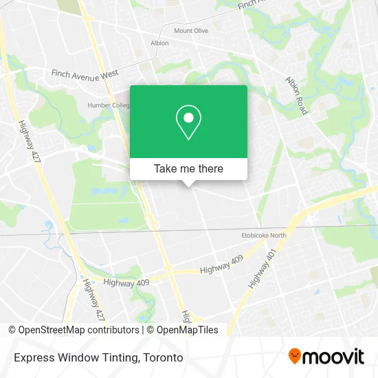 Express Window Tinting map