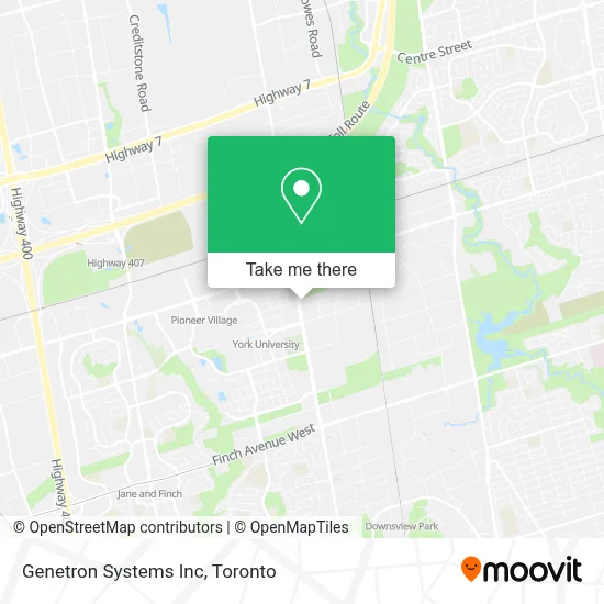 Genetron Systems Inc map