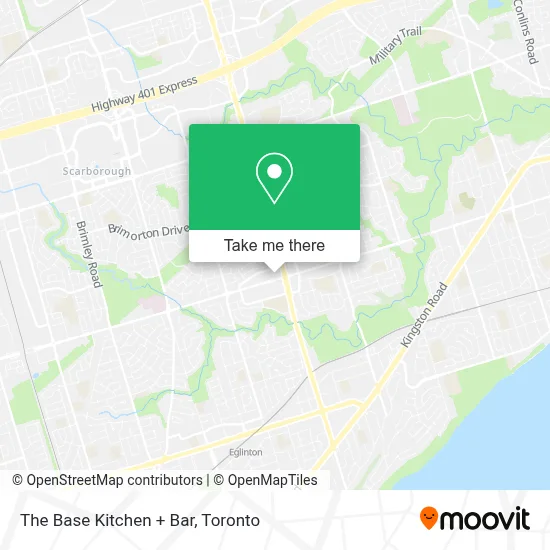 The Base Kitchen + Bar map