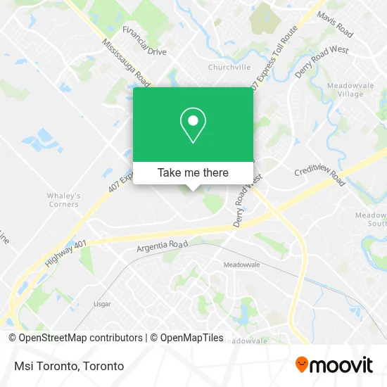 Msi Toronto map