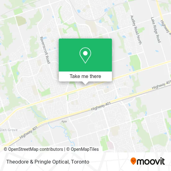 Theodore & Pringle Optical map