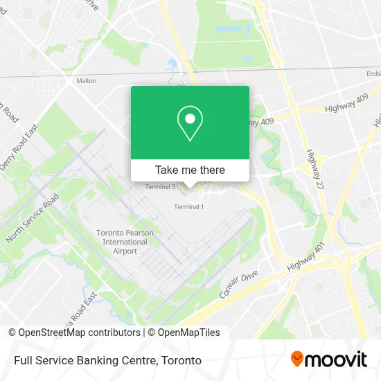 Full Service Banking Centre map