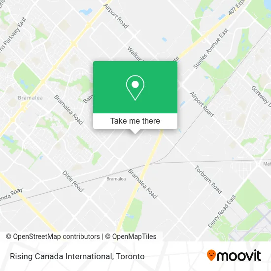 Rising Canada International map