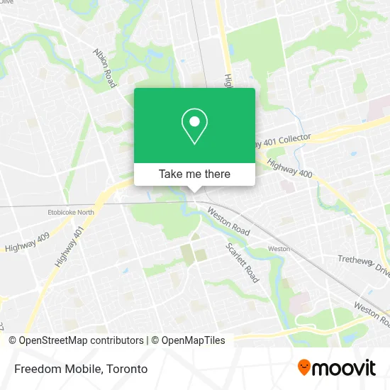 Freedom Mobile map