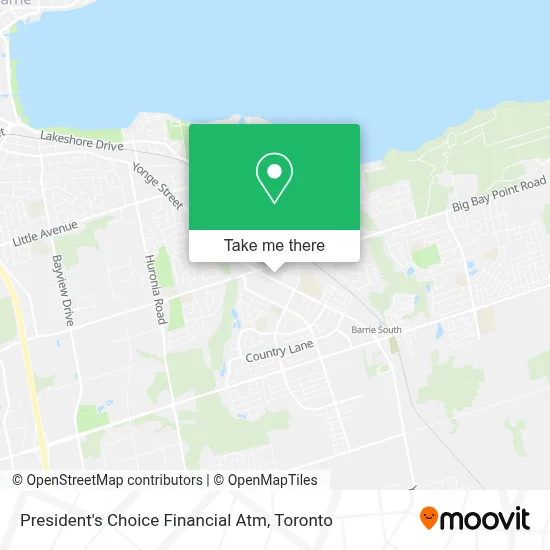 President's Choice Financial Atm map