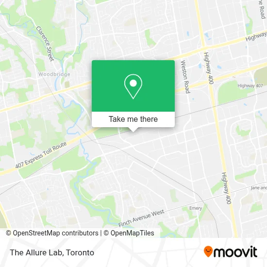 The Allure Lab map
