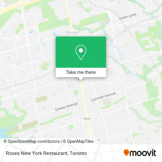 Roses New York Restaurant plan