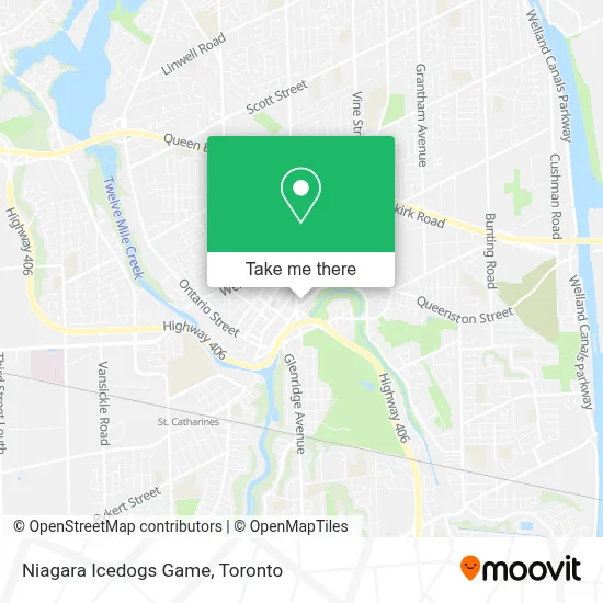 Niagara Icedogs Game map
