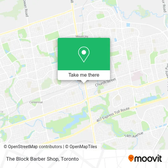 The Block Barber Shop map