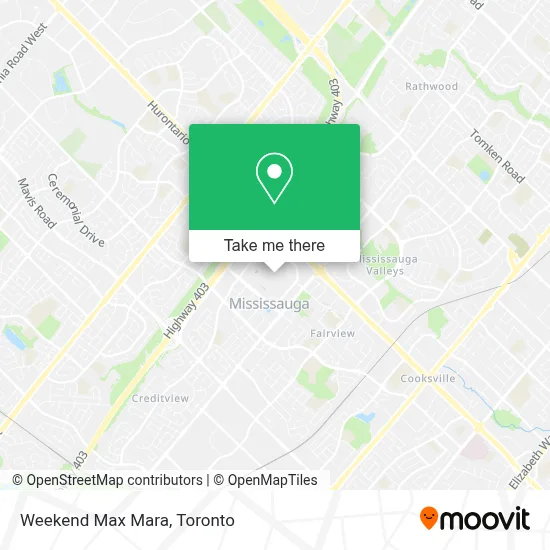 Weekend Max Mara map