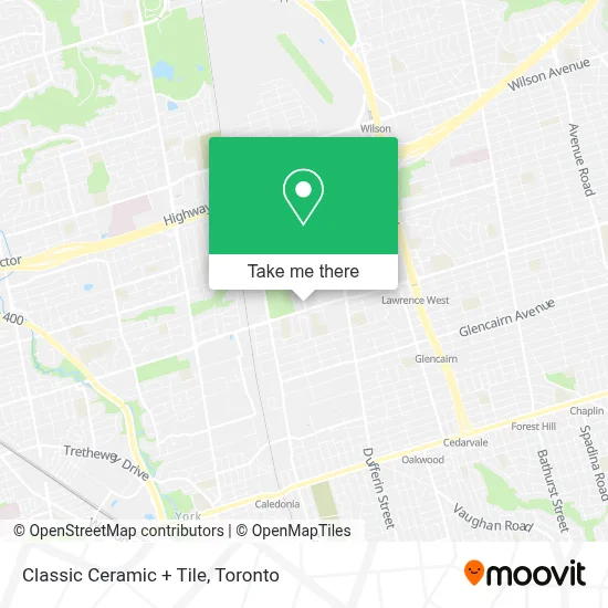 Classic Ceramic + Tile map
