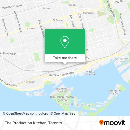 The Production Kitchen map