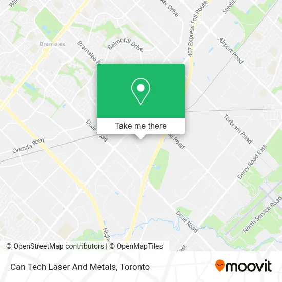 Can Tech Laser And Metals map