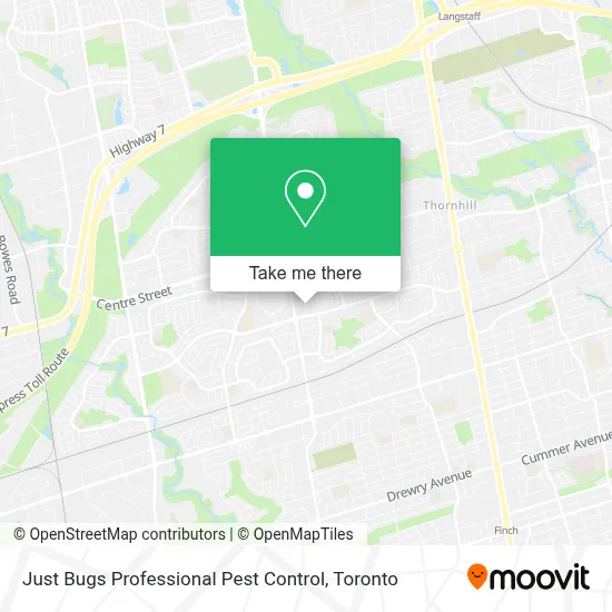 Just Bugs Professional Pest Control map
