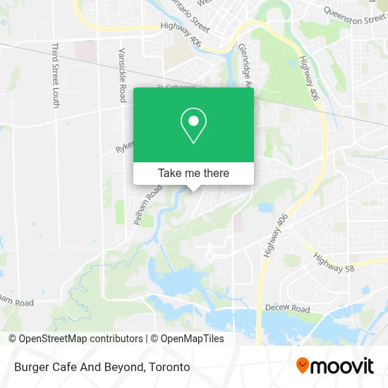 Burger Cafe And Beyond map