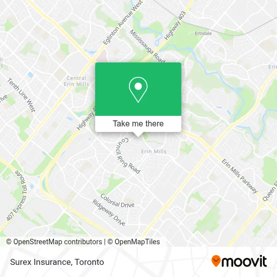 Surex Insurance map