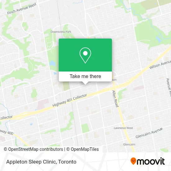Appleton Sleep Clinic map
