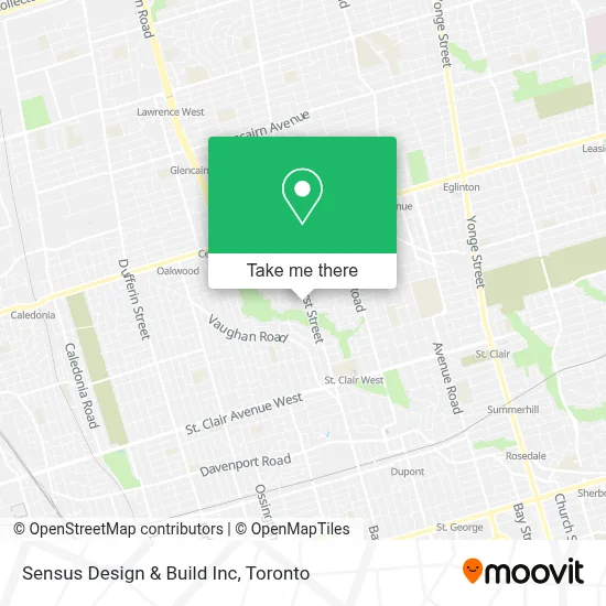 Sensus Design & Build Inc map