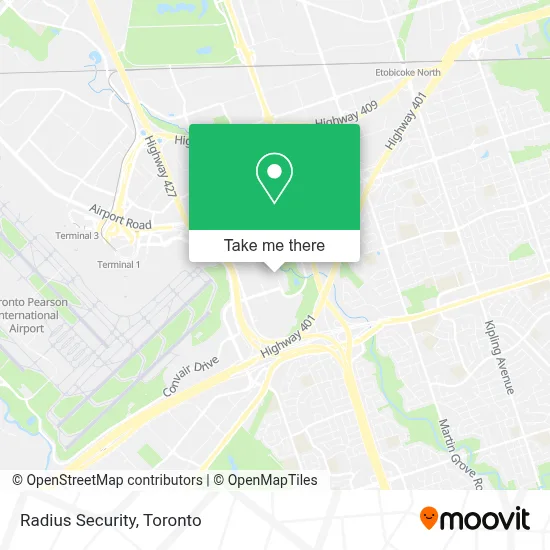 Radius Security map
