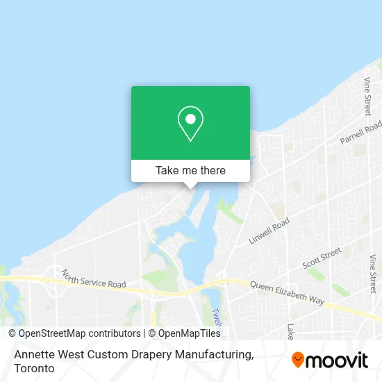 Annette West Custom Drapery Manufacturing map