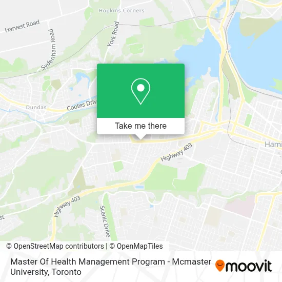 Master Of Health Management Program - Mcmaster University map