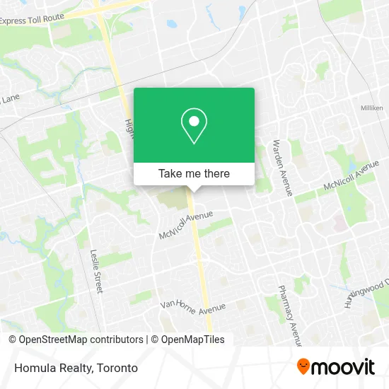Homula Realty map