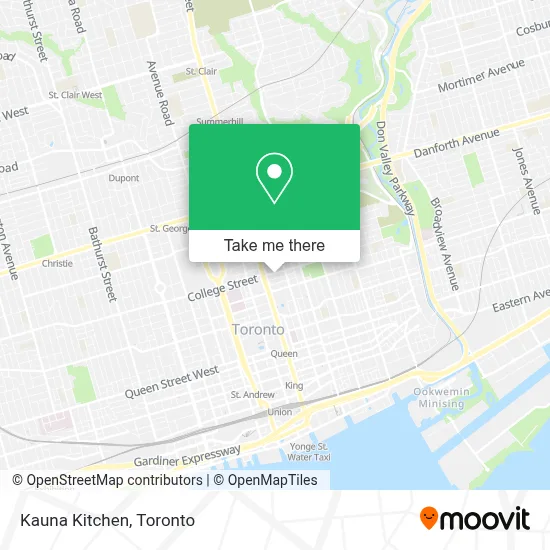 Kauna Kitchen map
